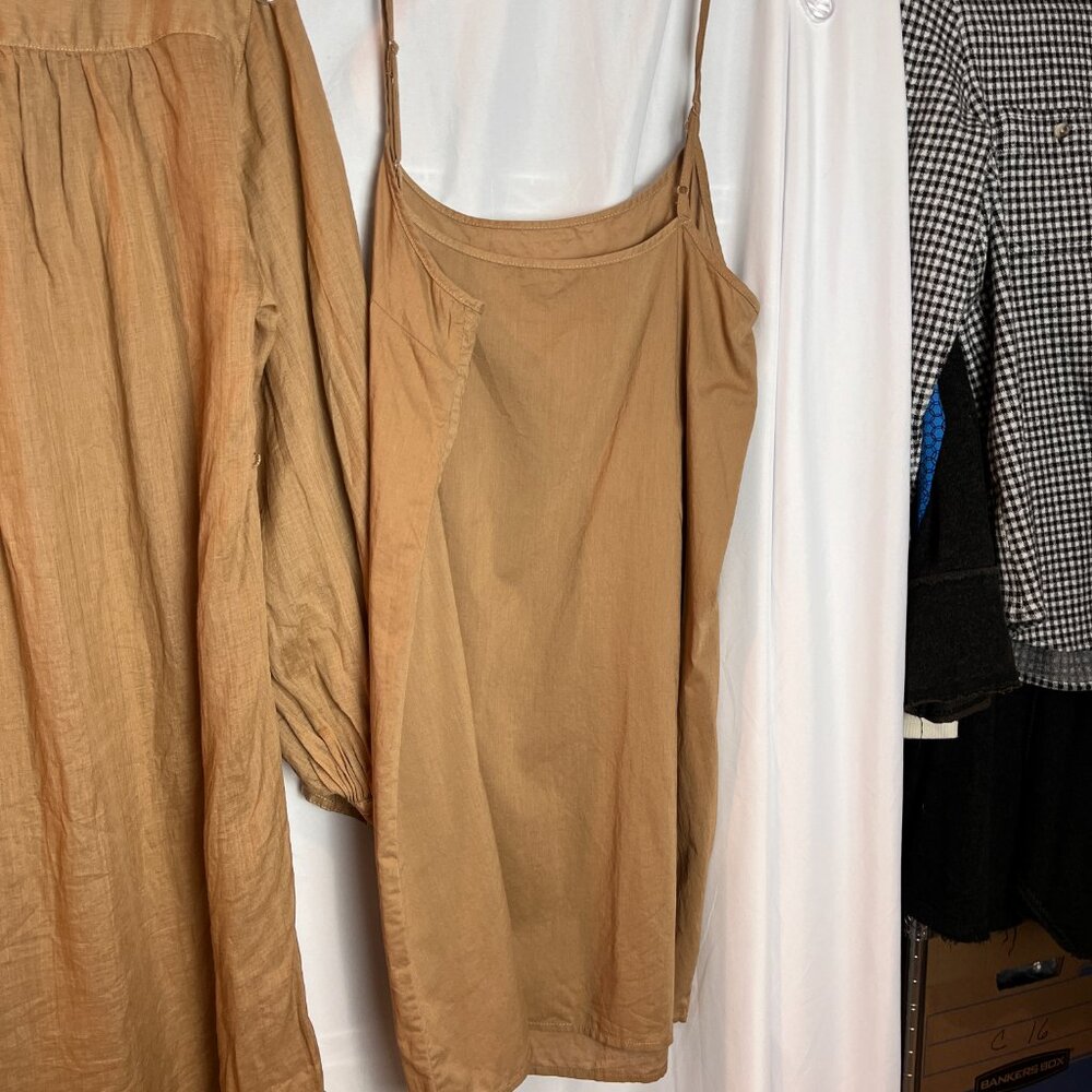 Women's Tan Banana Republic 2 pc Dress Size S - Picture 10 of 10